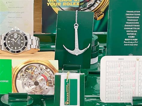 rolex anchor charm|rolex submariner anchor.